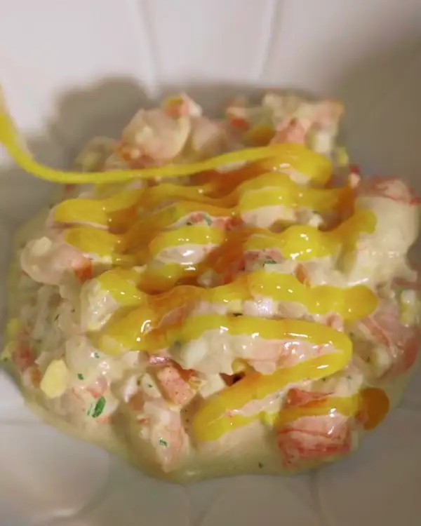 #4 Red Shrimp Salpicón with Cured Yolk Cream
