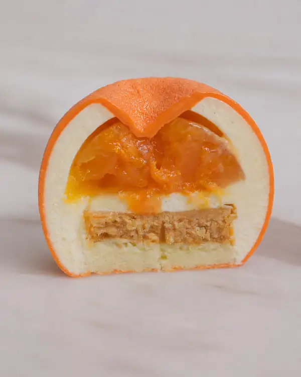 #13 Mandarin Vanilla Entremet Assembly