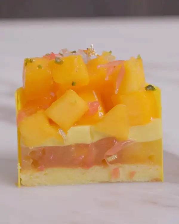 #18 Mango Passion Entremet Assembly