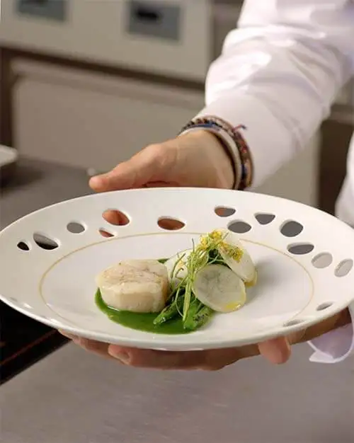 #8 Barbel Roll with Turnip & Rapeseed Sprouts