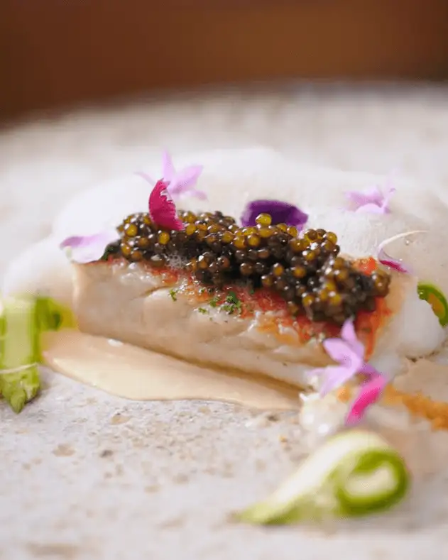 #8 Roasted Virrey Fish with Hazelnut Salt