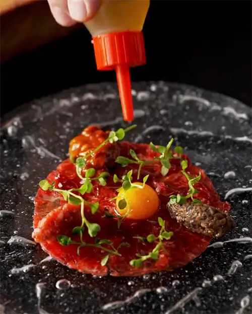 #10 Tuna Secreto Carpaccio Plating