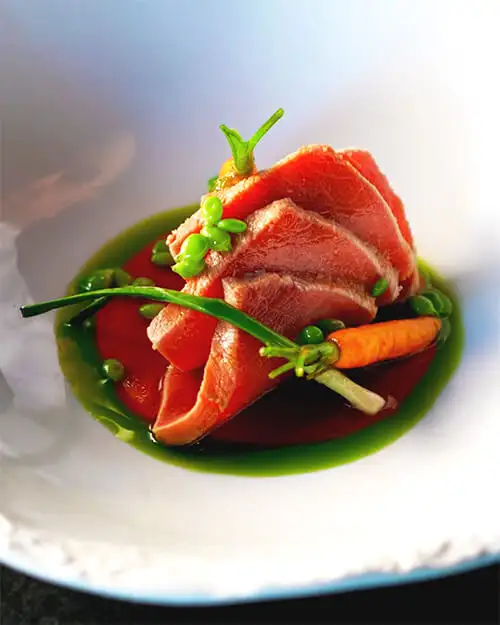 #9 Nanbanzuke Vegetables & Tataki Plating