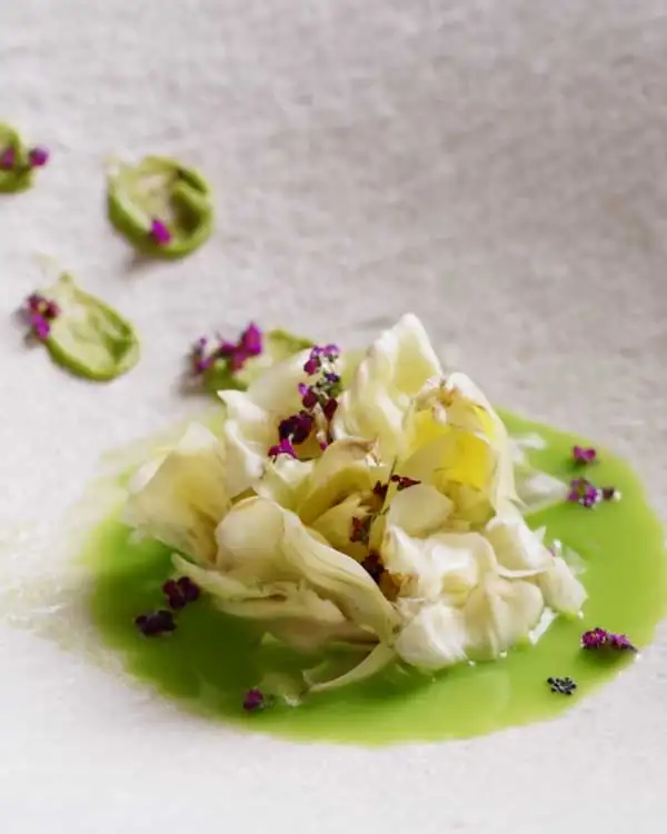 #2 Artichoke with Pistachio & Olive Soup
