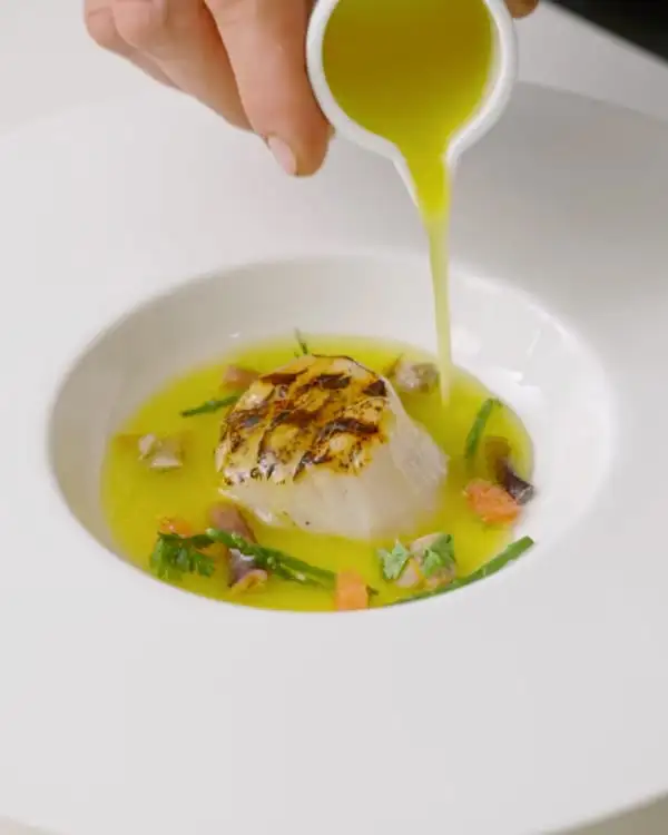 #2 Grilled Scallops in Olive Oil Broth