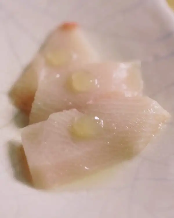 #3 Hamachi Belly with Vinegar Sauce