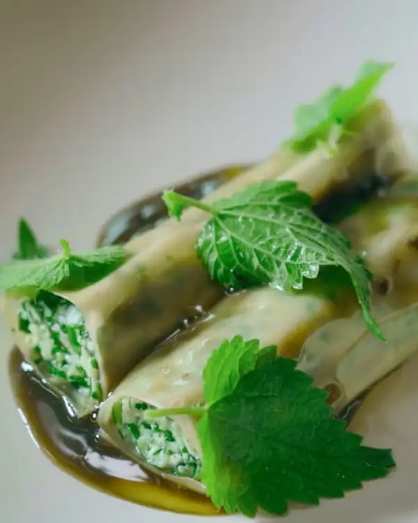 #3 Chicory Cannelloni with Herbal Glaze