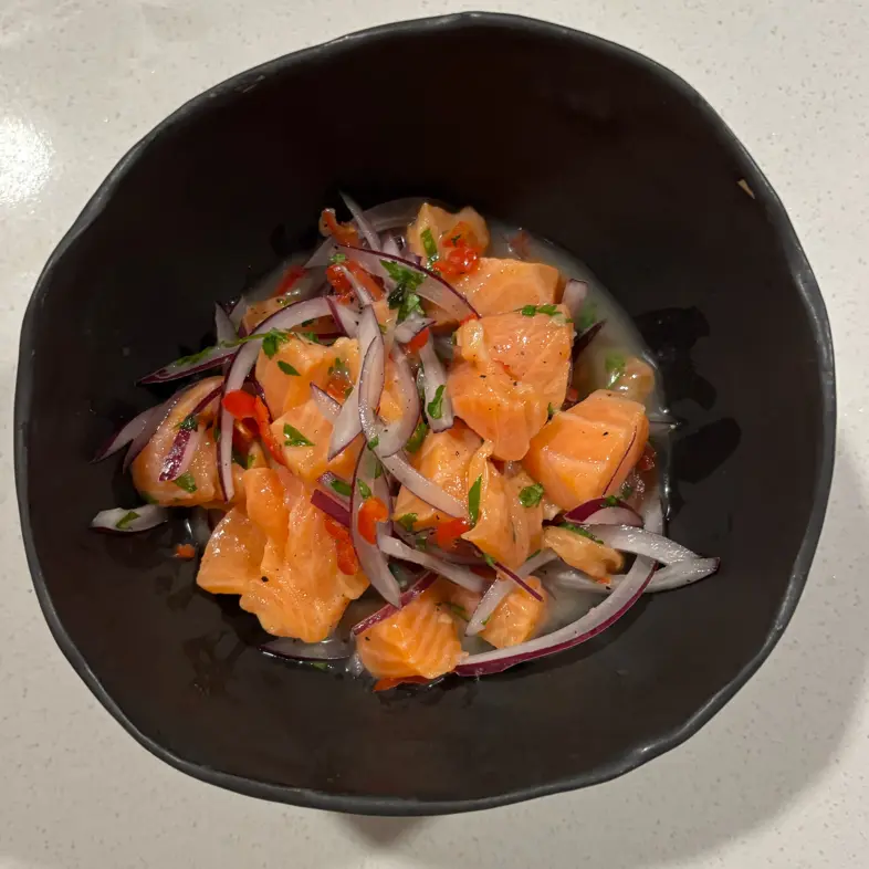 creation thumb for Ceviche clásico de salmón