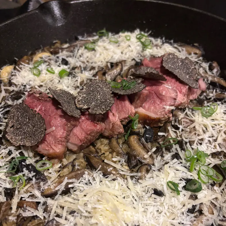 creation thumb for Arroz caldoso con trufa y cordero