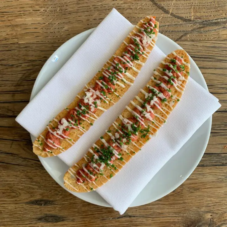 creation thumb for Vegetarian tomato tartare on toast