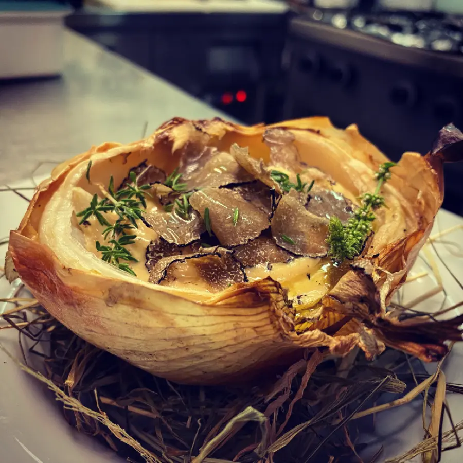 creation thumb for Chanterelle cream with watercress and summer truffle