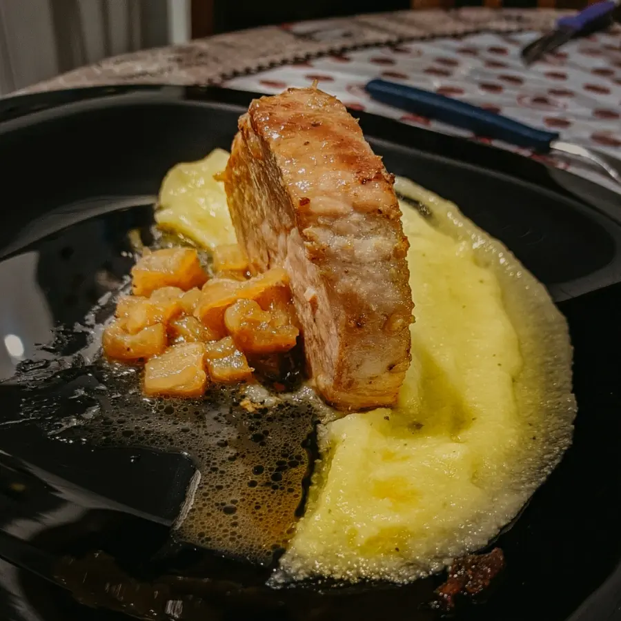 creation thumb for PPP= Pork, Pineapple & Polenta😋