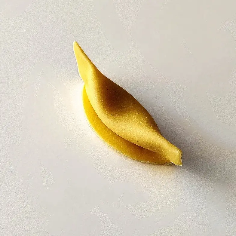 "Casoncelli" ravioli filled with sea carbonara