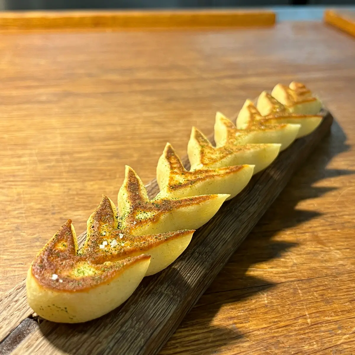 creation thumb for Grilled Fougasse in Wheat Sheaf Shape