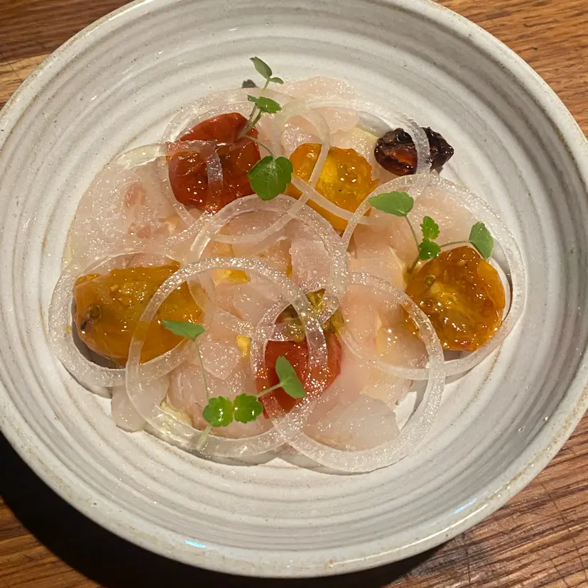 creation thumb for Pike perch with fermented tomato
