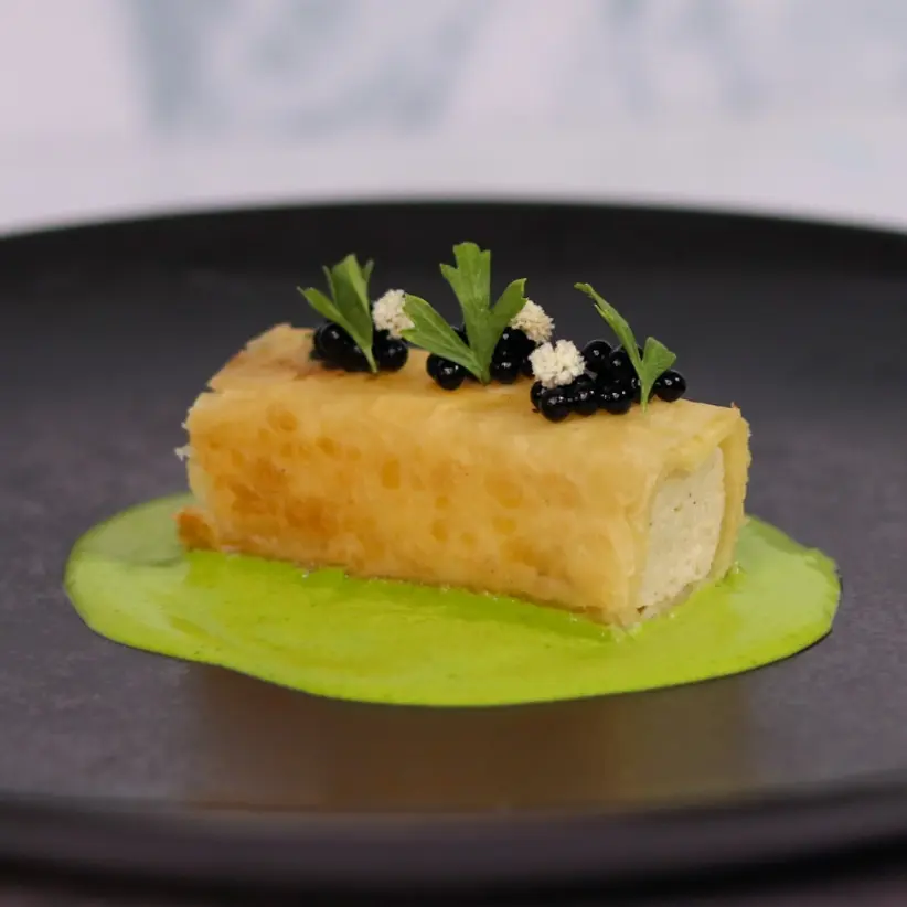 creation thumb for SpadeFish Strudel mit grüner Veloute