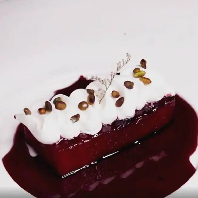 creation thumb for Sugar Beet with Pomegranate Sauce