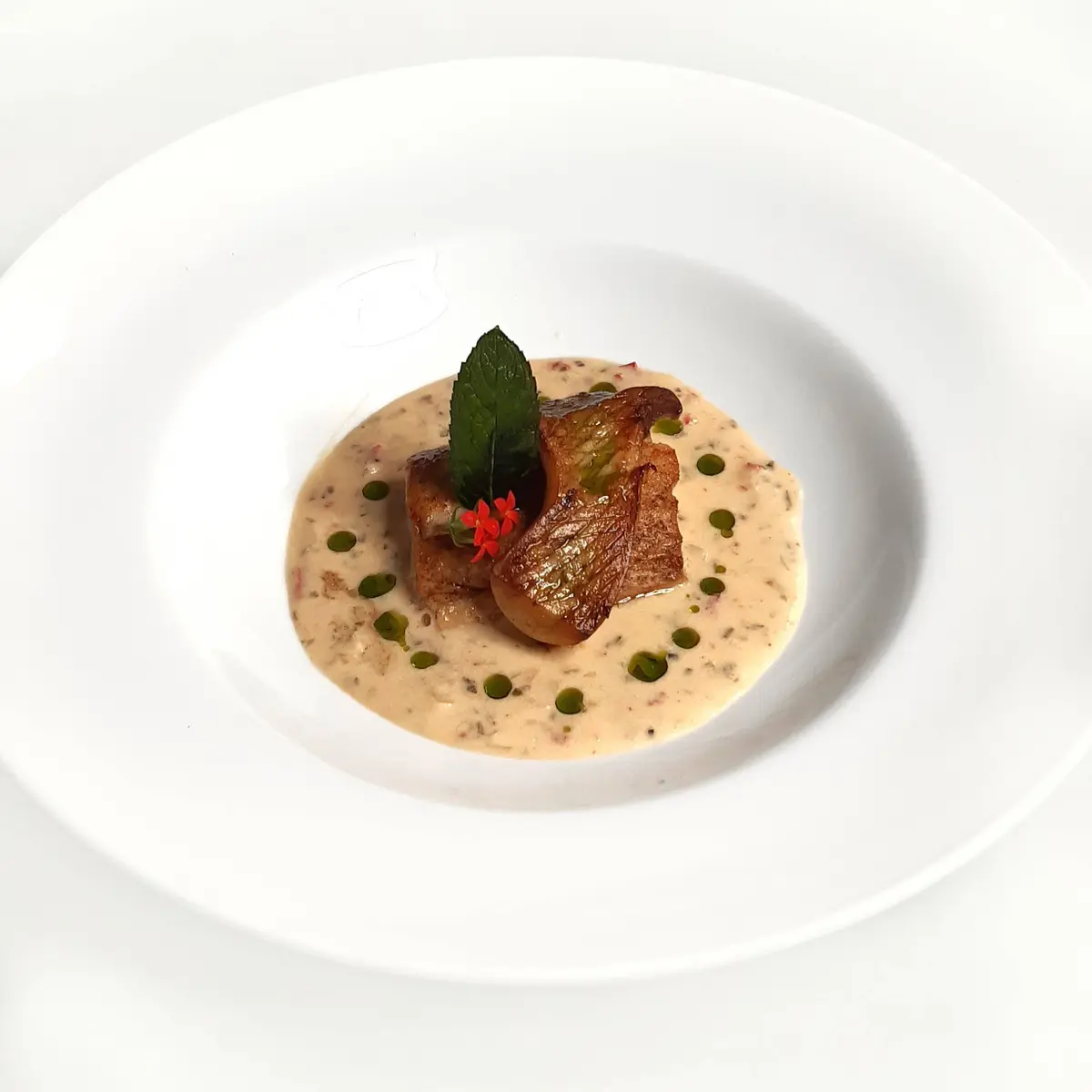 creation thumb for Coconut Lime Sauce served with Bighead Carp Fillet
