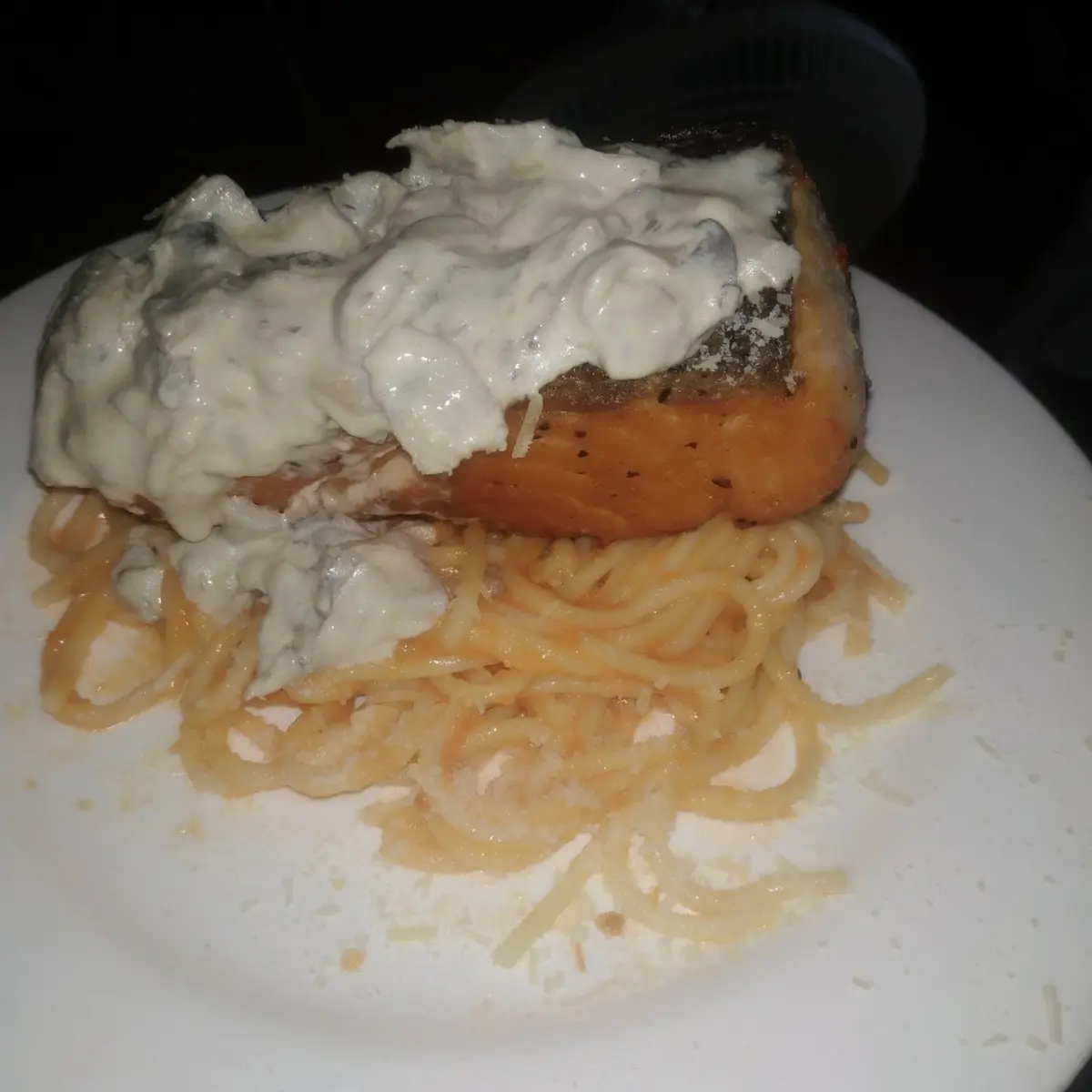 creation thumb for Salmon with mushrooms