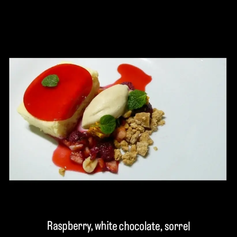 creation thumb for White chocolate and raspberries