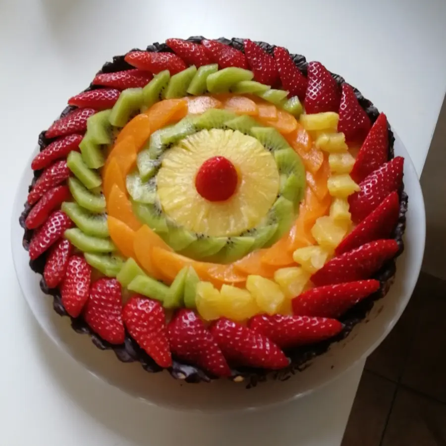 creation thumb for Crostata crema e frutta #homemade