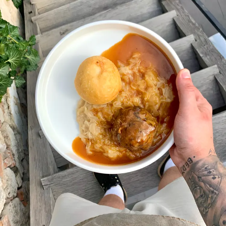 creation thumb for Dumplings | Pork | Cabbage | Demi-glace