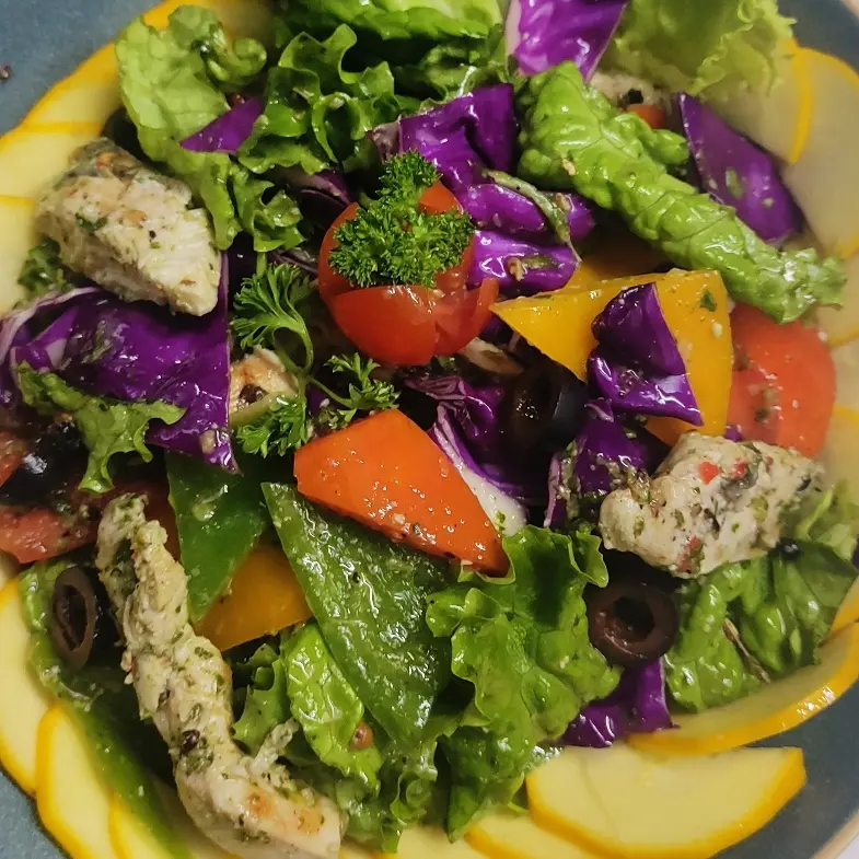 creation thumb for Insalata di pollo arrosto e succoso