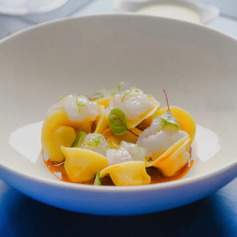 creation thumb for Ravioli shrimp langoustine and lime