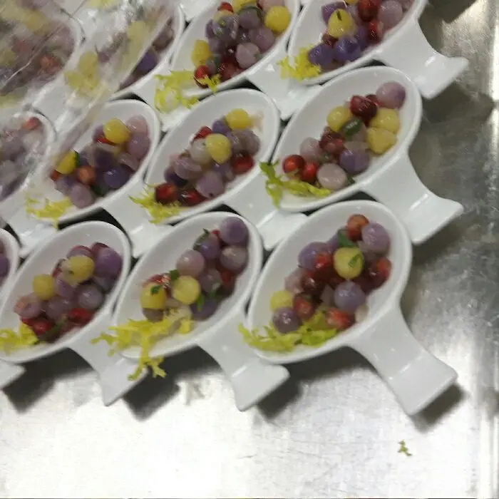 creation thumb for Kartoffelsalat mal anders,   gebackene Couscous Praline mit Aioli , selbstgemachte Ravioli