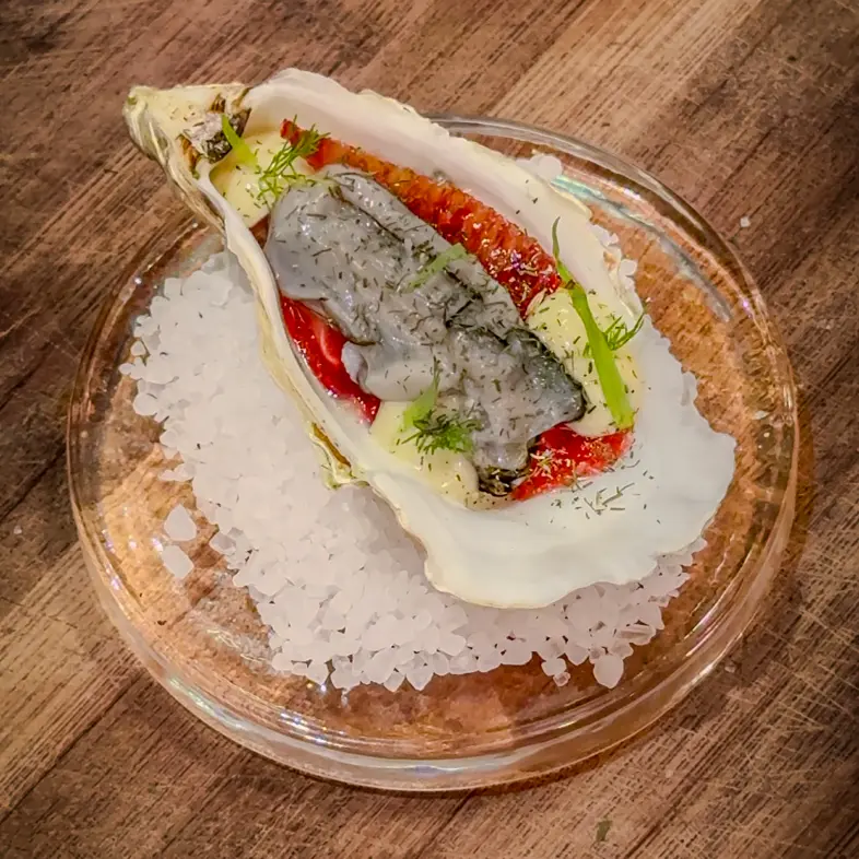 creation thumb for Oyster, Blood Orange, Fennel & Tarragon