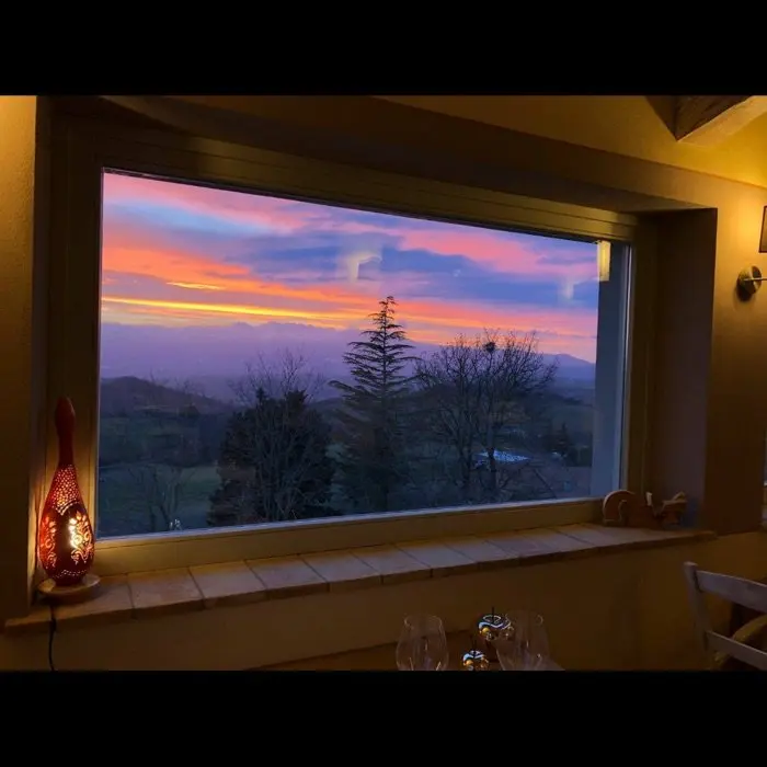 creation thumb for Tuscany🌄 my view at work😍 #myjobview #jobview #Italy #michelin #michelinrestaurant #tuscany #dish #sunset