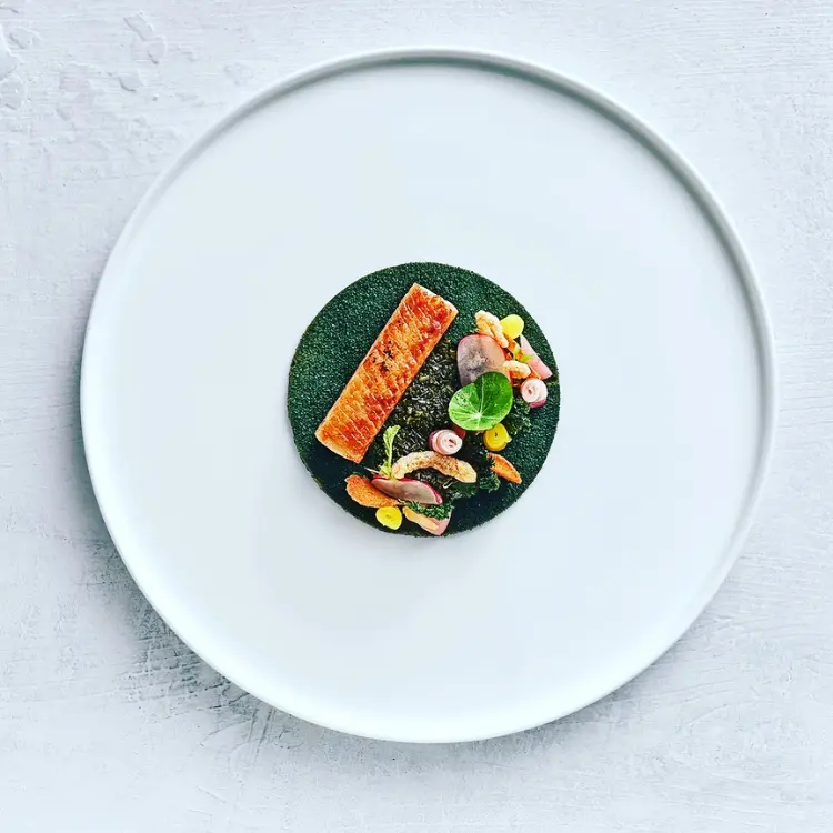 creation thumb for pork-belly/ pickles / kale / onion