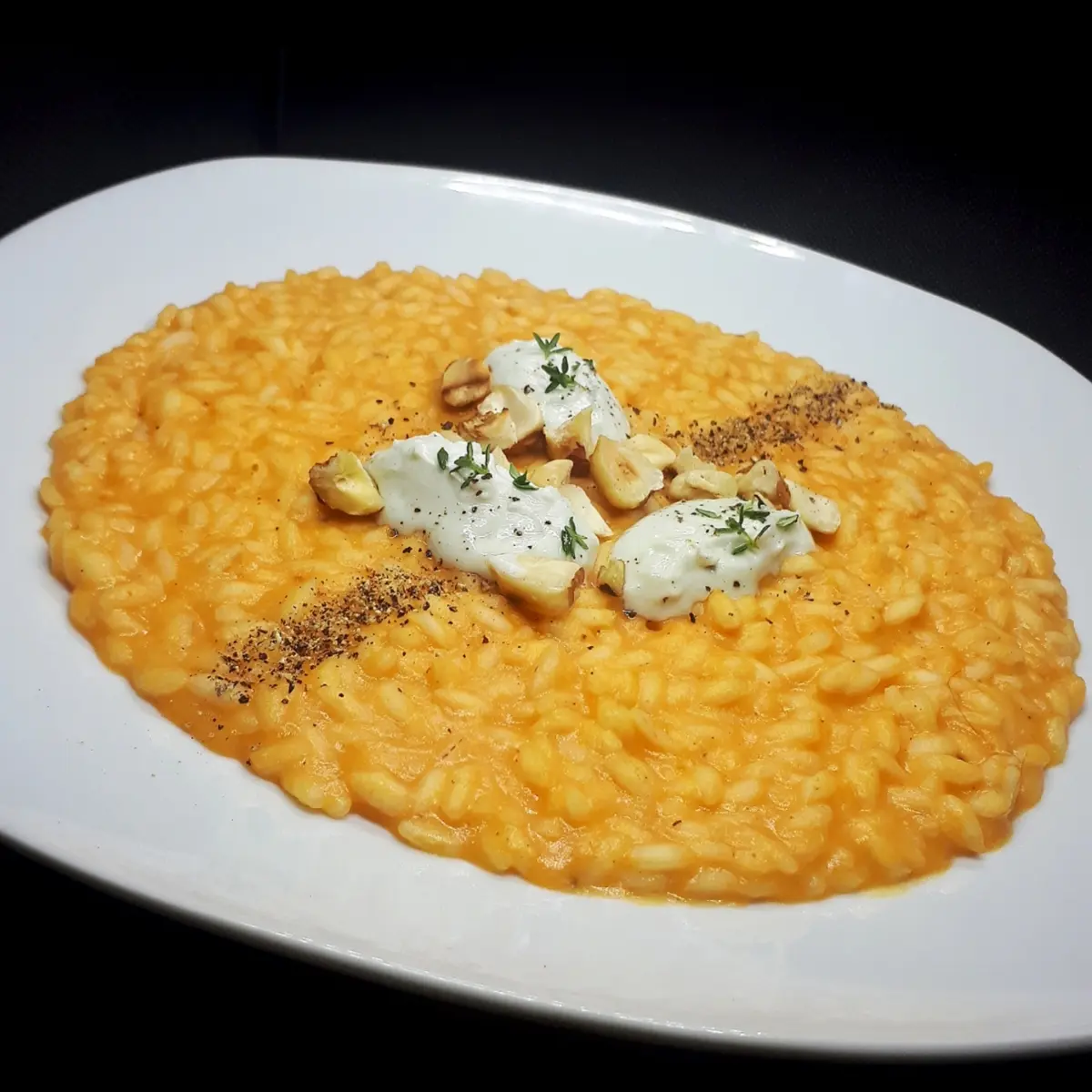 creation thumb for Pumpkin, Gorgonzola and Hazelnut Risotto