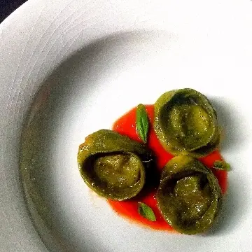 creation thumb for Pasta fresca al basilico. Basilic fresh pasta