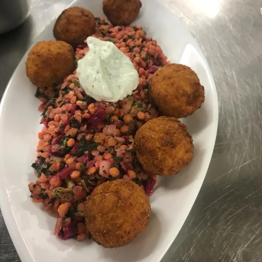 creation thumb for corned beef Linsen Risotto