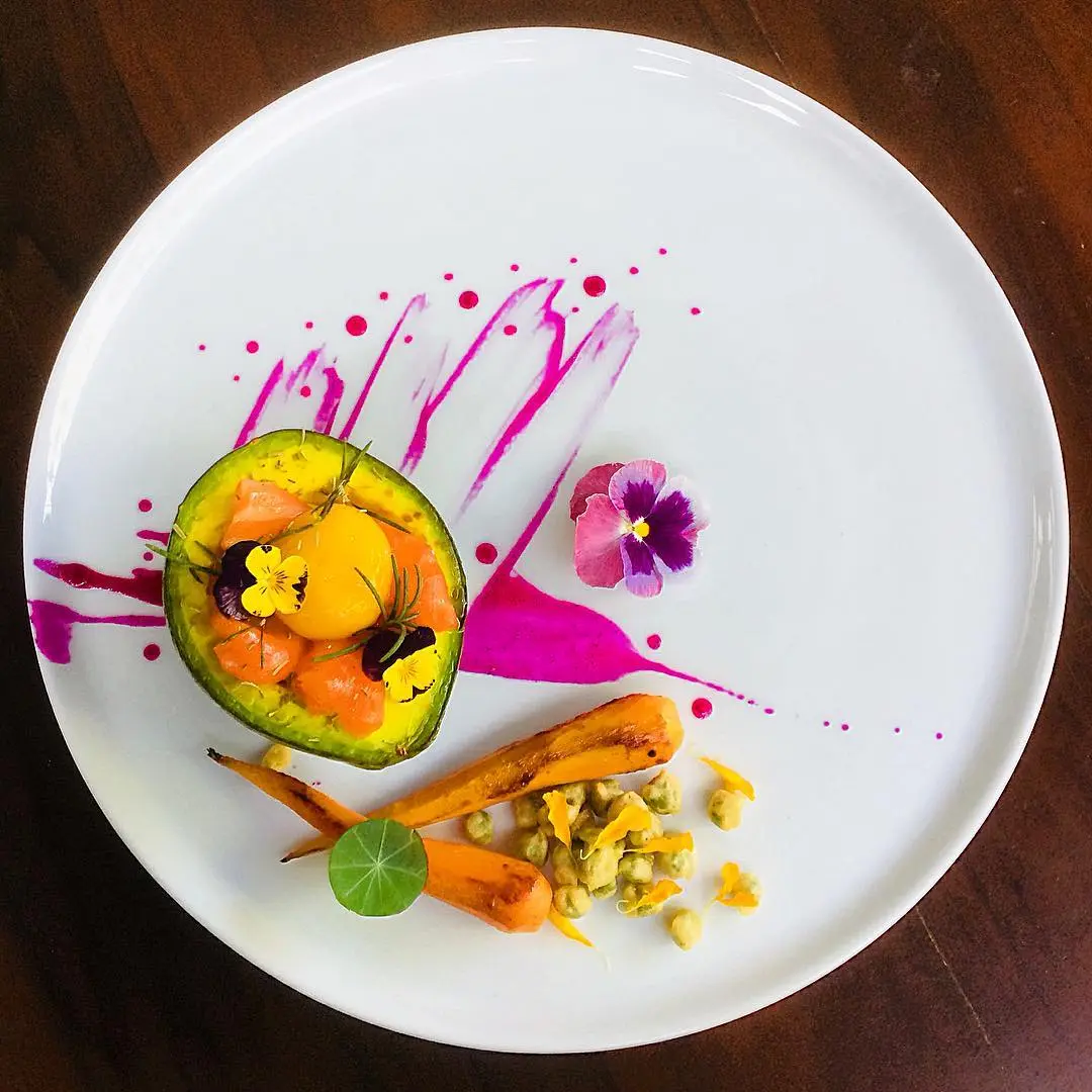 creation thumb for Egg yolk avocado smoke salmon honey•hone…
