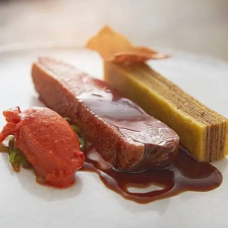 creation thumb for Duck / Paprika / Potatoe / Baumkuchen