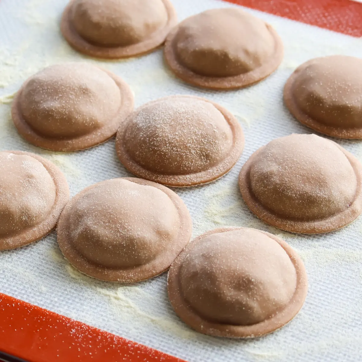 creation thumb for Chestnut ravioli with deer