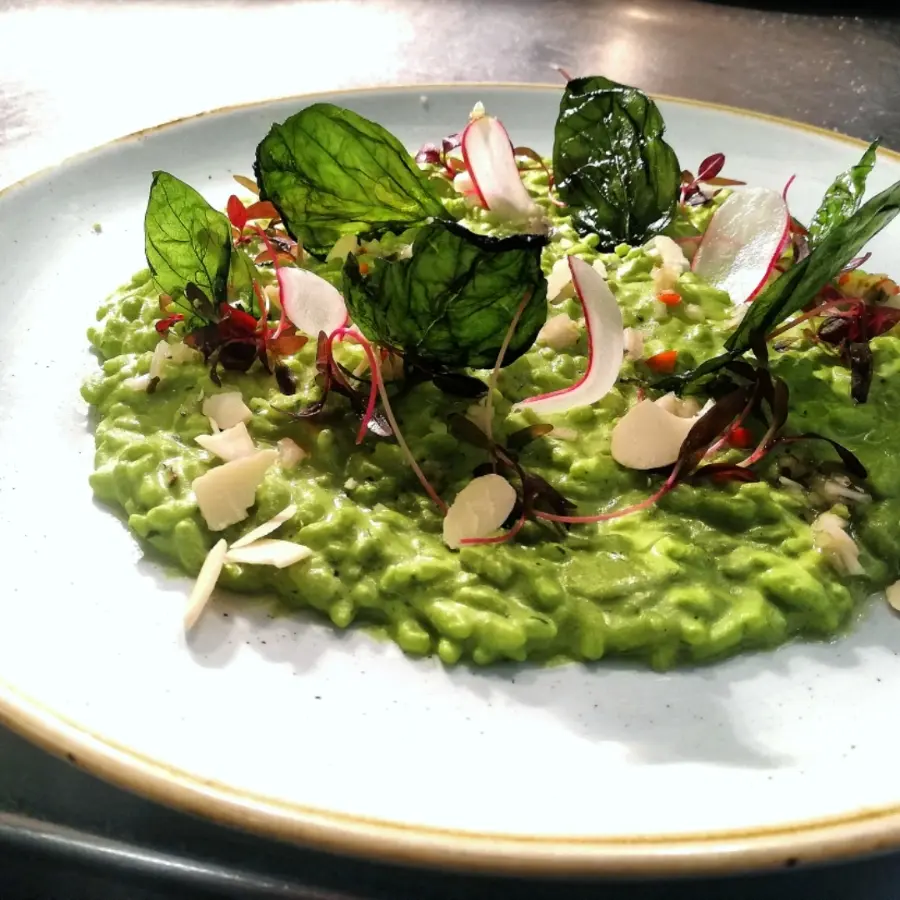 creation thumb for Risotto al pesto di basilico.