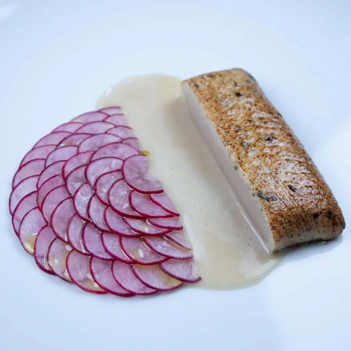 creation thumb for Trout, radish and celeriac sauce