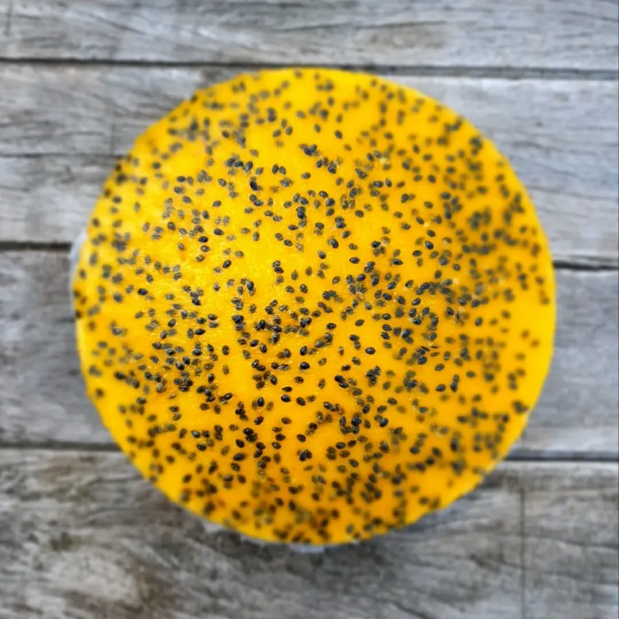 creation thumb for Pineapple passionfruit pie.