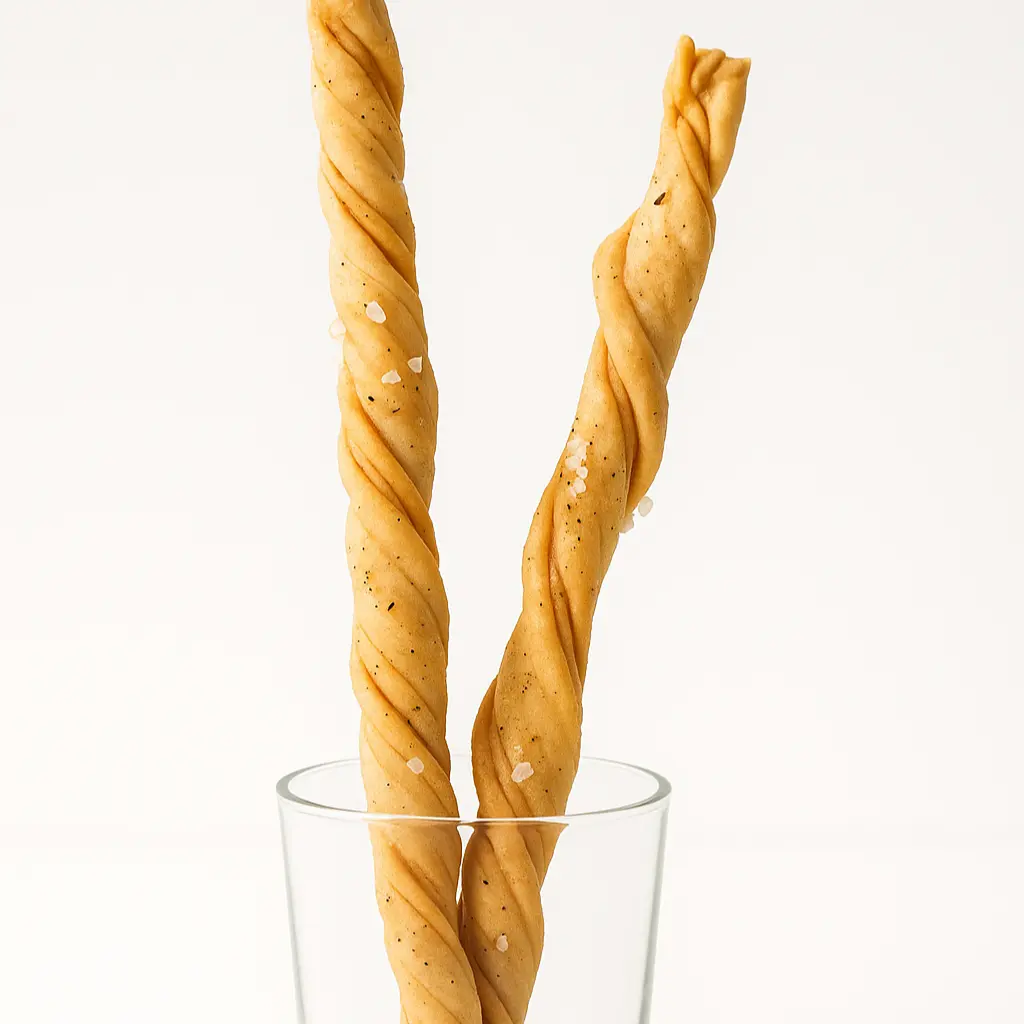 creation thumb for Twisted Breadsticks with Salt and Pepper (Grissini)