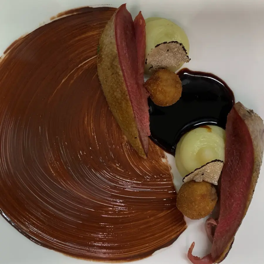 creation thumb for Chocholate , truffle , mash potatoes and pigeon by #tommaso calonaci