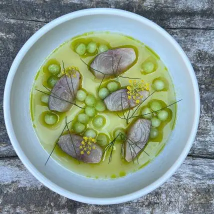 creation thumb for BBQ cucumber consommé 🔥