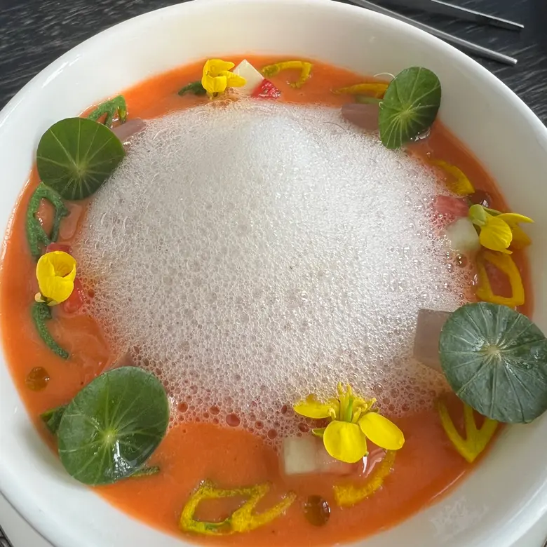 creation thumb for Gazpacho di Fragole con Texture di Chardonnay