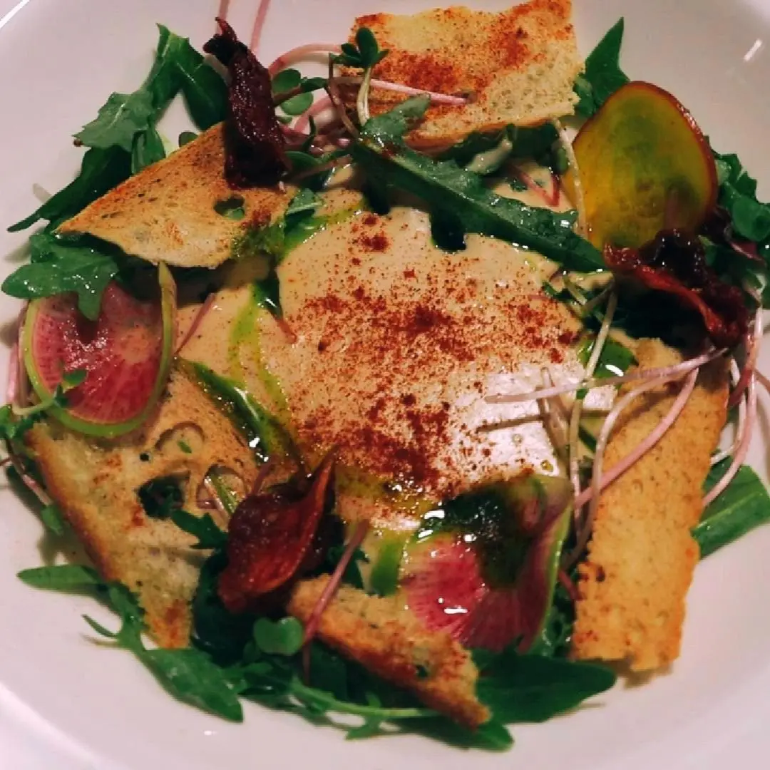 creation thumb for Bread Espuma with Rocket Salad