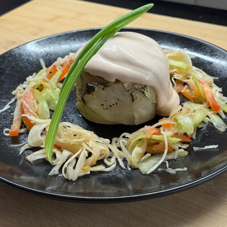 creation thumb for Cabbage Roll with Whipped Sour Cream