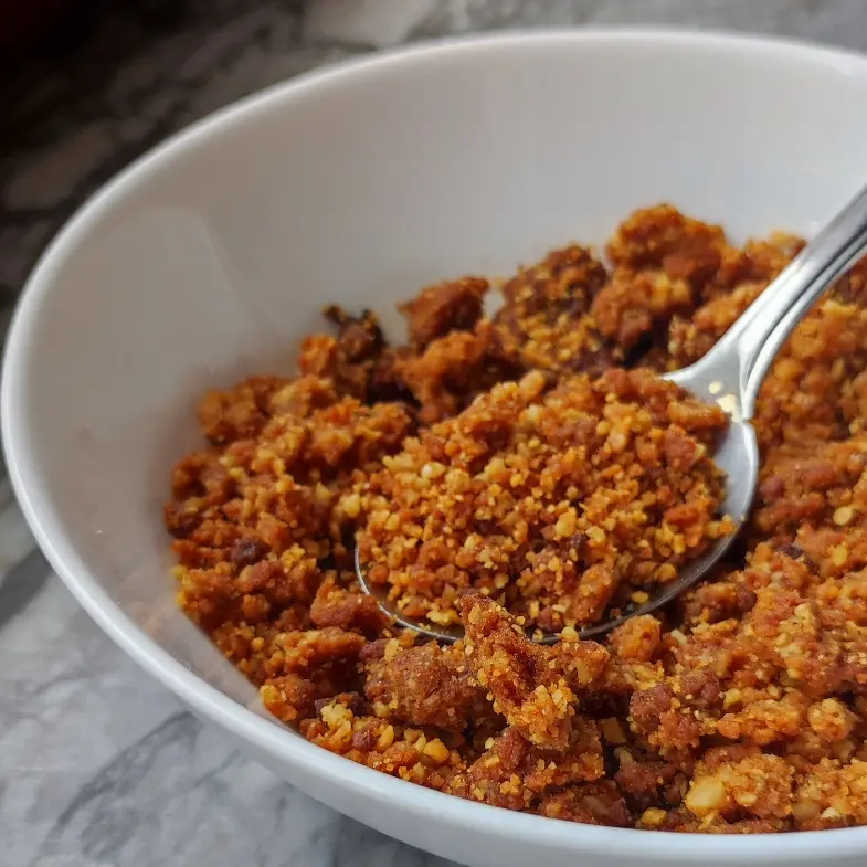 Salted caramel crumble 