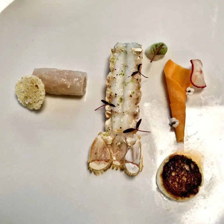creation thumb for Langoustines Three Ways with Pata Negra
