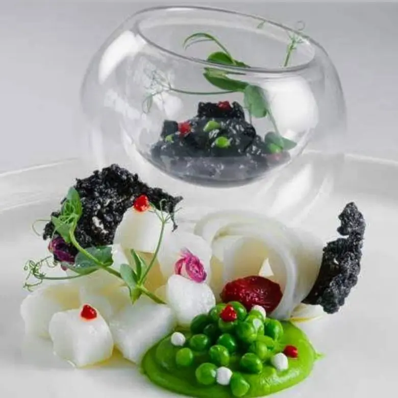 creation thumb for Cuttlefish with peas